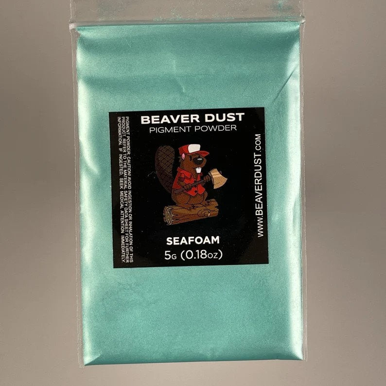 Mica Powder - Seafoam - For Epoxy Resin, Candle Making, Soap Making, Makeup, Bath Bombs, Nail Art and Much More - TMResinsupplies
