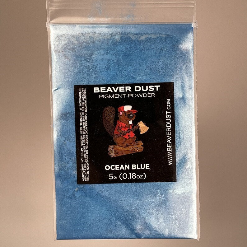 Mica Powder - Ocean Blue - Mica Powder For Epoxy Resin, Candle Making, Soap Making, Makeup, Nail Art and Much More - TMResinsupplies