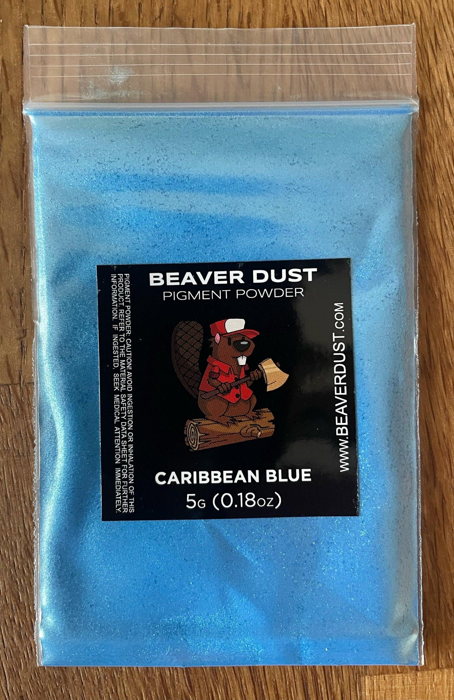 Mica Powder - Rich and Lustrous Colours - Ideal For Resin, Soap, Bath Bombs, Makeup, Nail Art and Much More - Colour is Caribbean Blue - TMResinsupplies